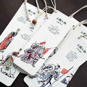 Бумажные закладки в древнем стиле с фигурками из трех царств, 10 шт.компл.