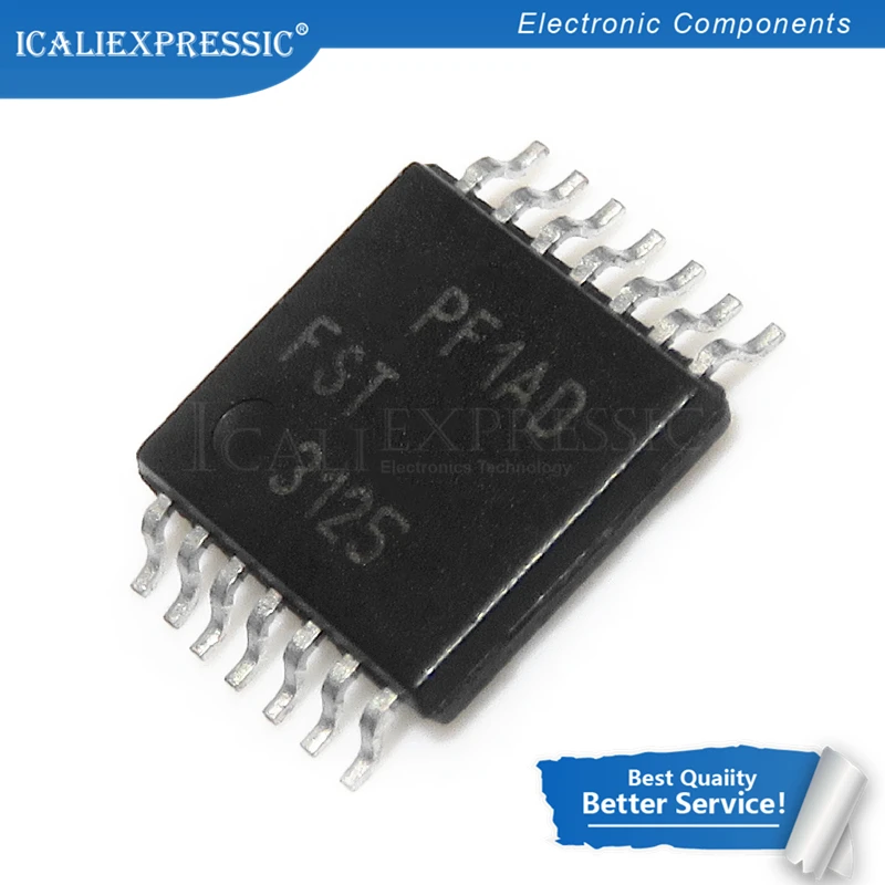 

10 шт в упаковке, новая FST3125MTCX FST3125MTC FST3125 TSSOP14 4-разрядный Переключатель шины IC