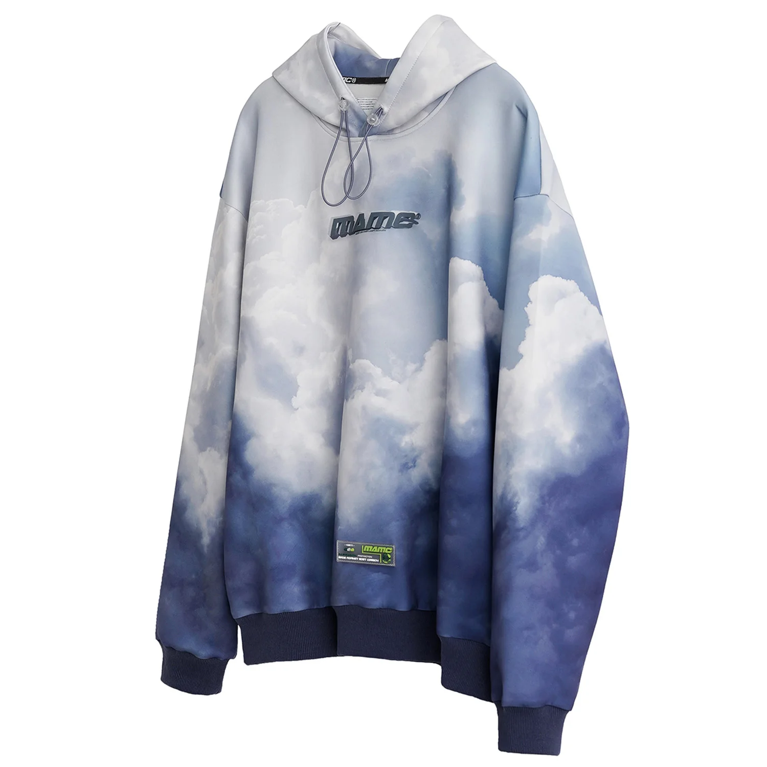 LACIBLE градиент голубь с буквенным принтом толстовки капюшоном Мужские 2019 Harajuku