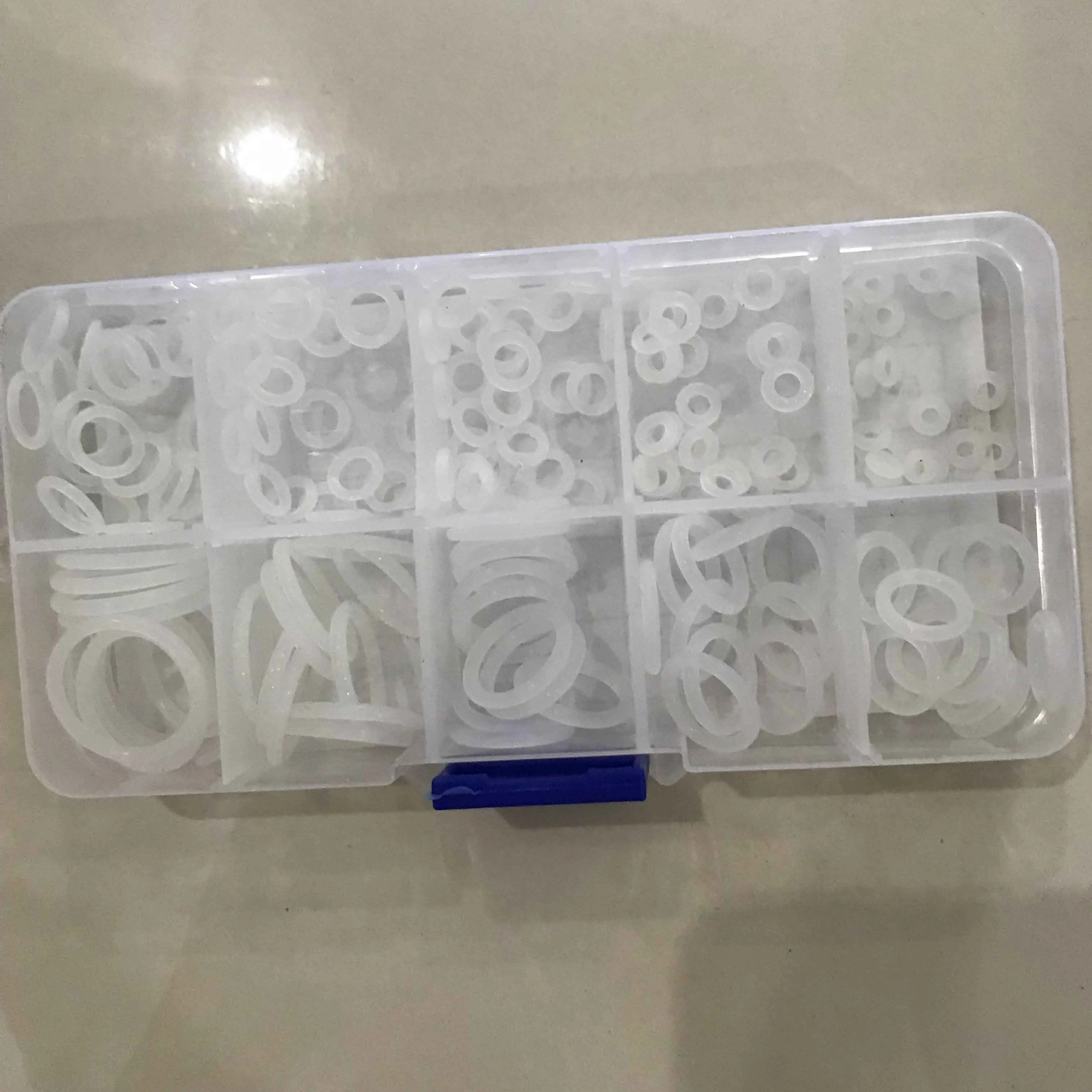 Комплект уплотнительных колец из силикона и резины 10 размеров 150 шт.|Прокладки| |