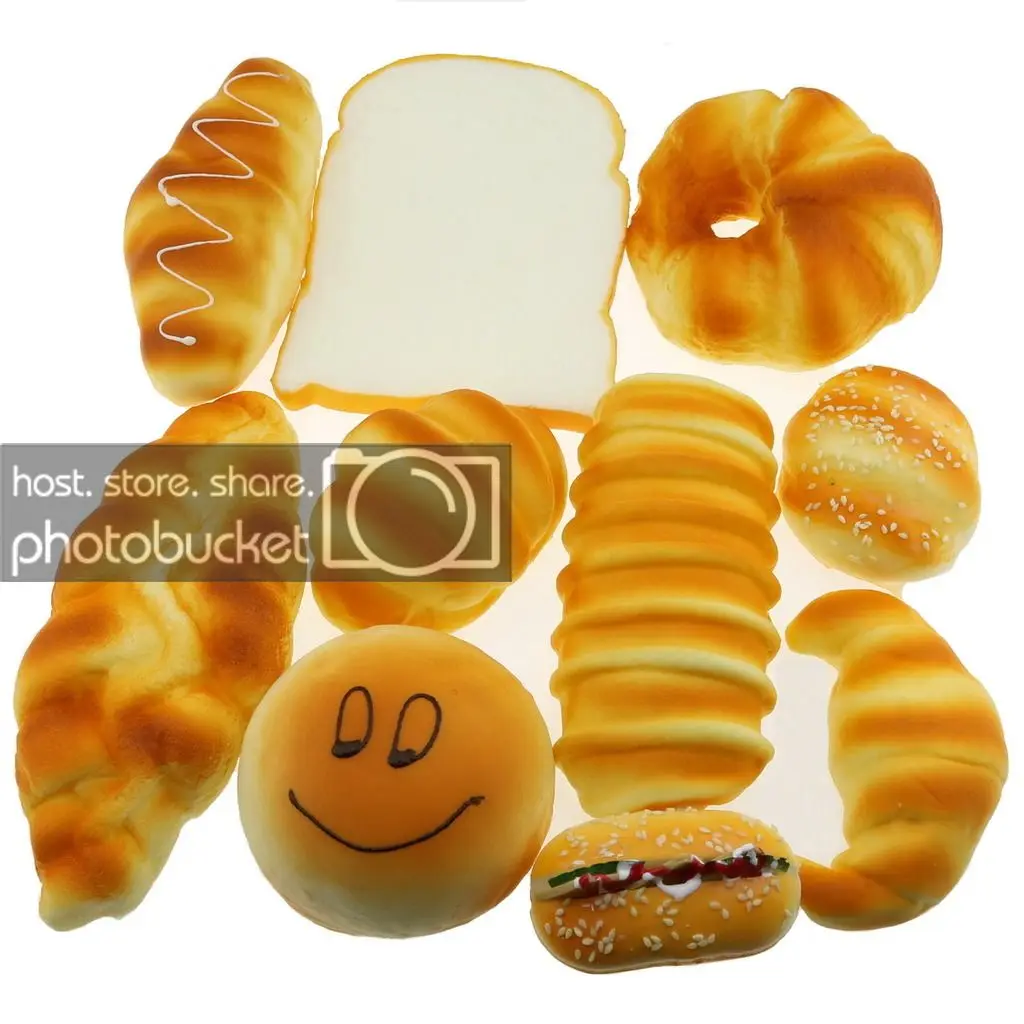 

Gresorth Fake Cake Artificial Sesame Donuts Bread Home Decoration Kids Toy Photography - 10 PCS