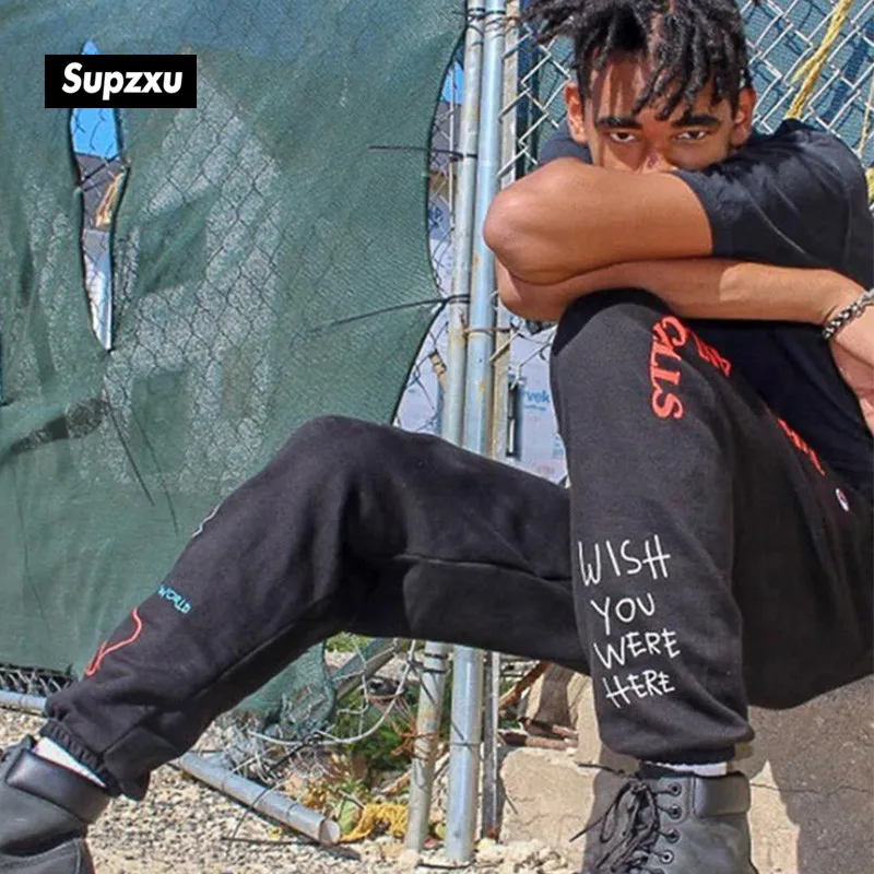 Качественные флисовые брюки TRAVIS SCOTT ASTROWORLD с буквенным принтом женские и мужские
