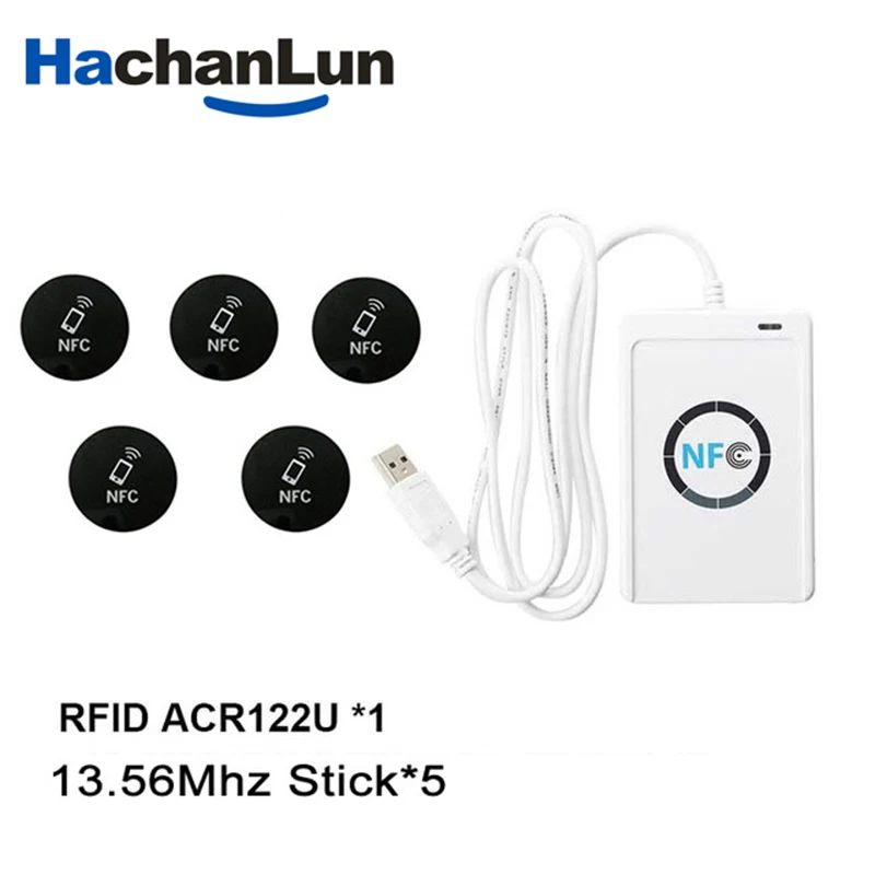 

RFID ACR122U USB репликатора копир 13,56 МГц Cloner смарт-чип ключ-карта крекер RW NFC ISO14443A Карточки контроля доступа читатель