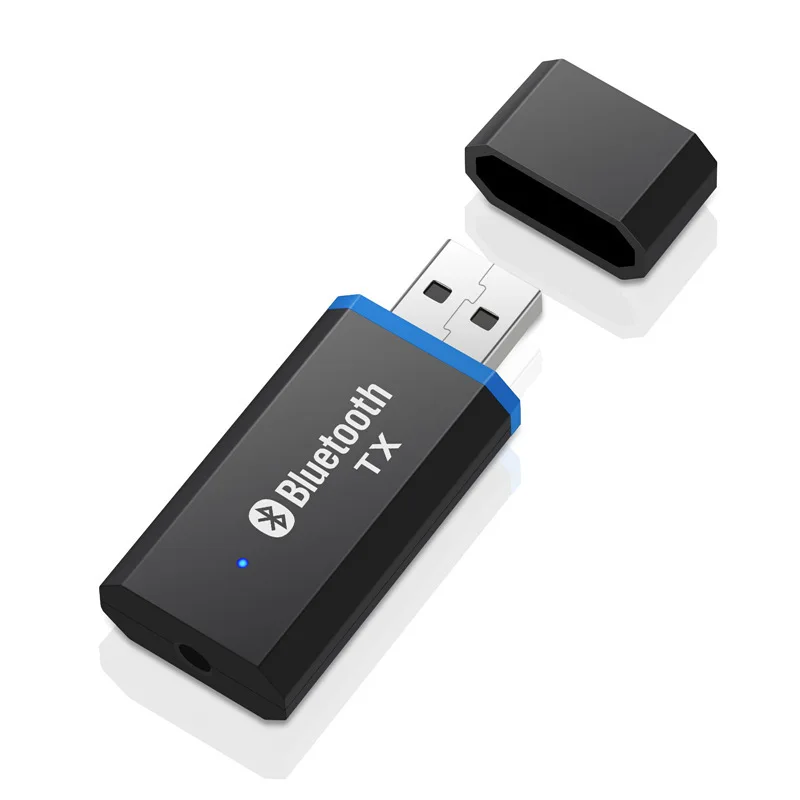 USB Bluetooth 5.0 + EDR Audio Transmitter for TV PC Driver-Free Dongle 3.5MM 3.5 Jack AUX Wireless Adapter | Электроника