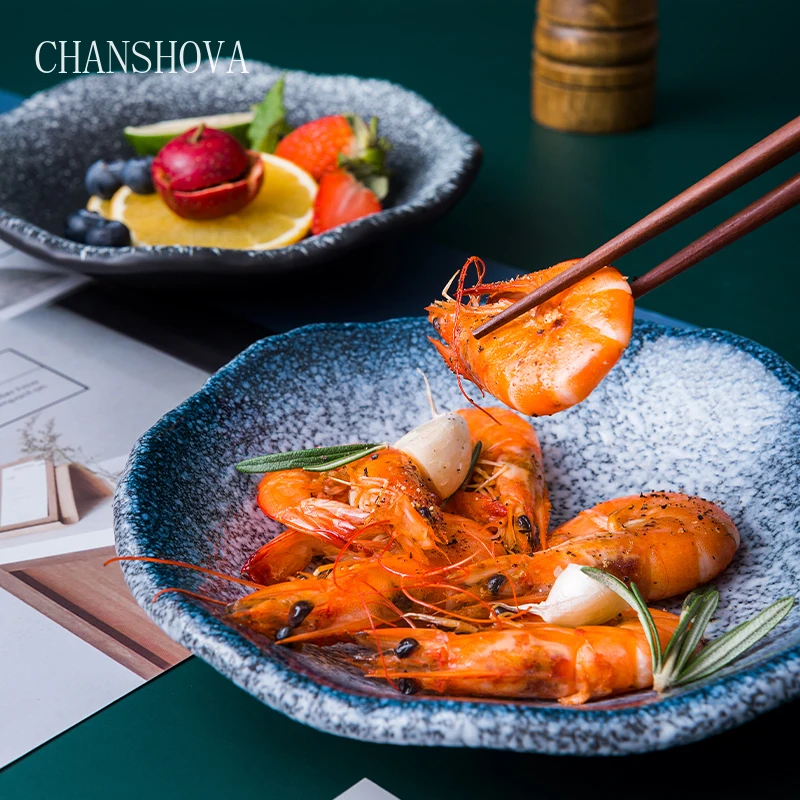 Традиционные китайские ретро керамические обеденные тарелки CHANSHOVA фарфоровый