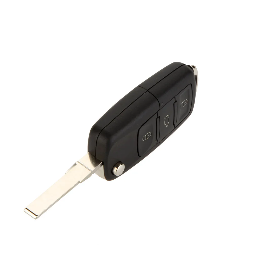 Чехол для автомобильного ключа с тремя кнопками Складной флип-чехол без VW Jetta Beetle