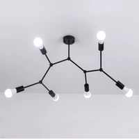 multi heads ceiling lights led ceiling lamp retro industrial luminaria personality lamparas for living room plafonnier lights
