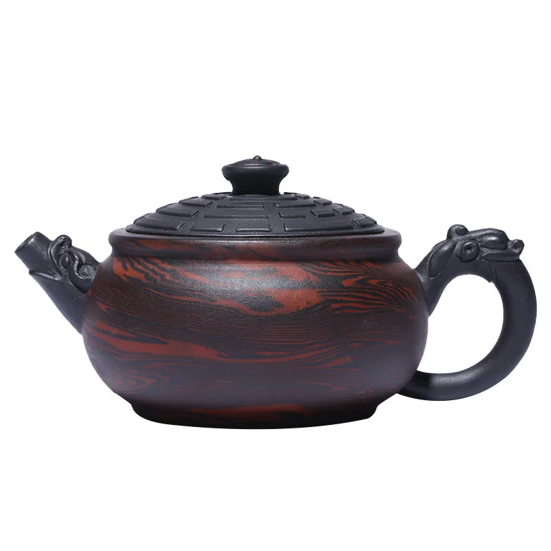 

Chinese Traditional Tai Chi Bagua Tea Pots Yixing Purple Clay Teapots 250ml Home Green Tea Kettle Infuser Maker Kung Fu Tea Set