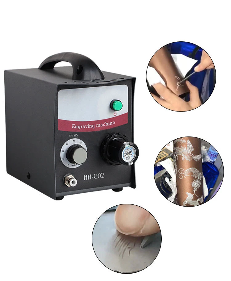 Пневматическое гавировальное устройство двухсторонний ударный гравировальный