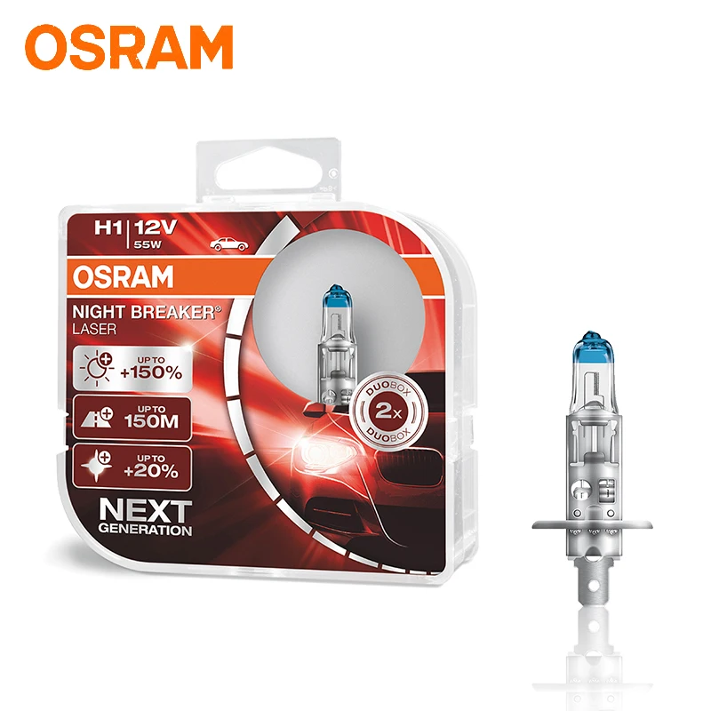 Галогенная лампа Osram H7 H1 H3 H4 H11 HB3 HB4 H8 автомобильный головной светильник
