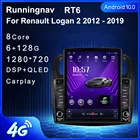 Runningnav для Renault Logan 2 2012 - 2019 Tesla Type Android автомобильное радио, мультимедийный видеоплеер, навигация GPS