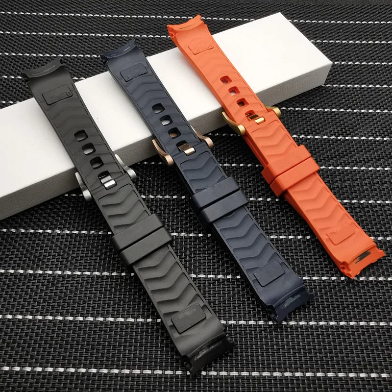 20 мм ремешок для часов мягкий резиновый силиконовый с пряжкой Omega Seamaster новый