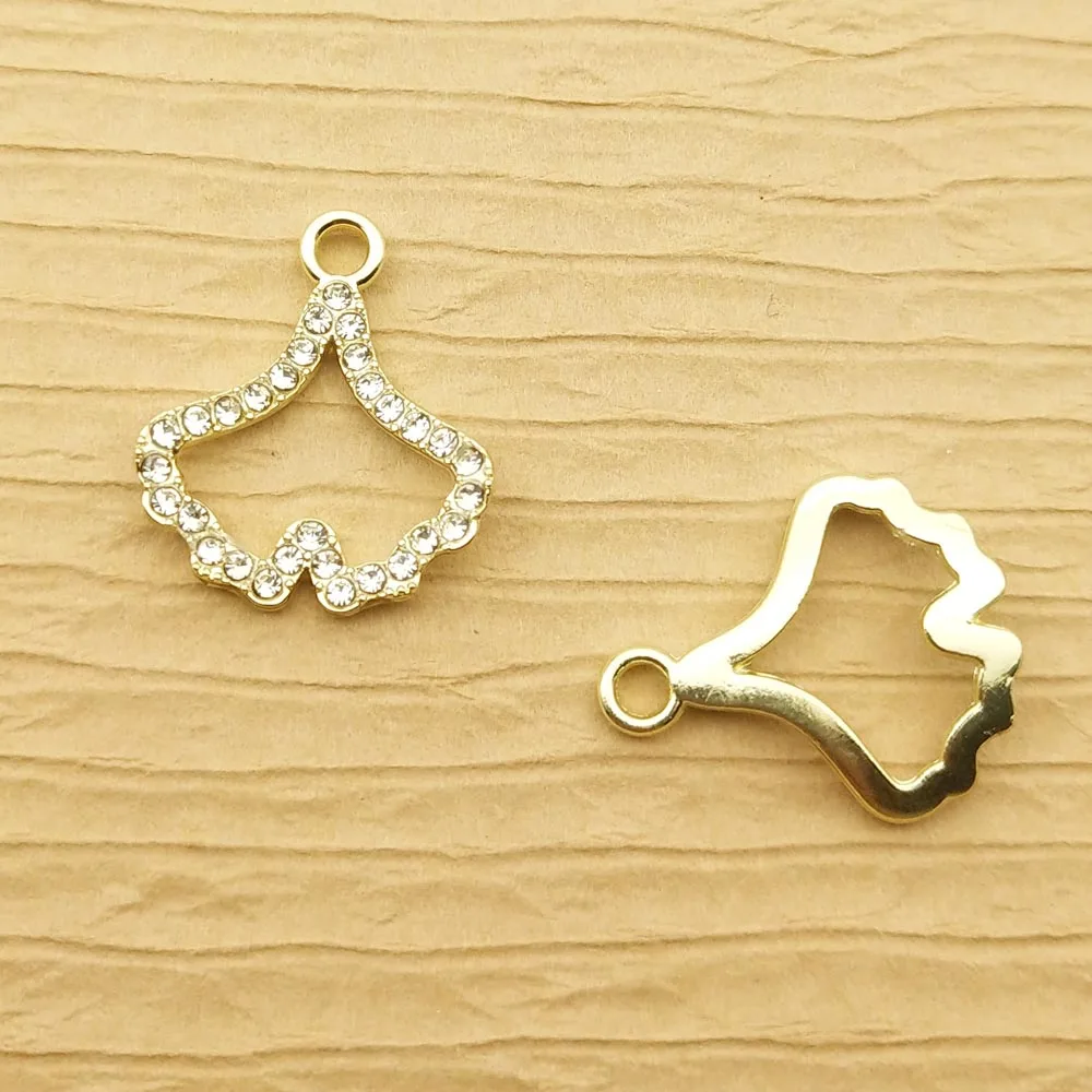 

10pcs 14x16mm ginkgo leaf charm for jewelry making and crafting earring pendant bracelet charm necklace charm