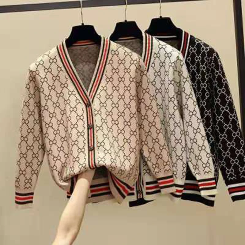 

Elegant Long Sleeve V Neck Sweater Women 2020 New Single-Breasted Female Open Stitch Soft Flexible Knitted Sweater