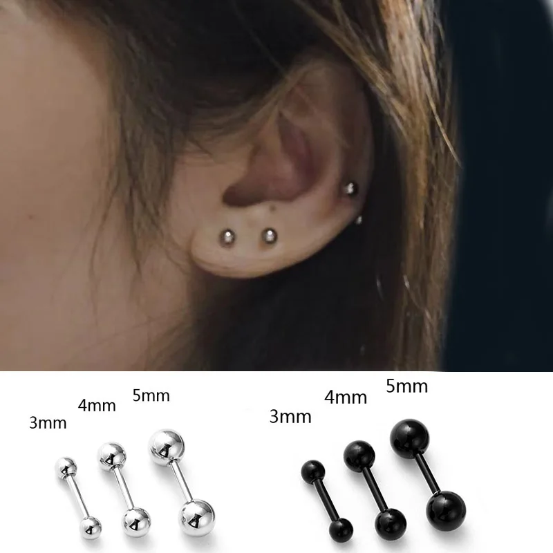 2 шт. модный мужской пирсинг в стиле панк серьги Пусеты Из Нержавеющей Стали