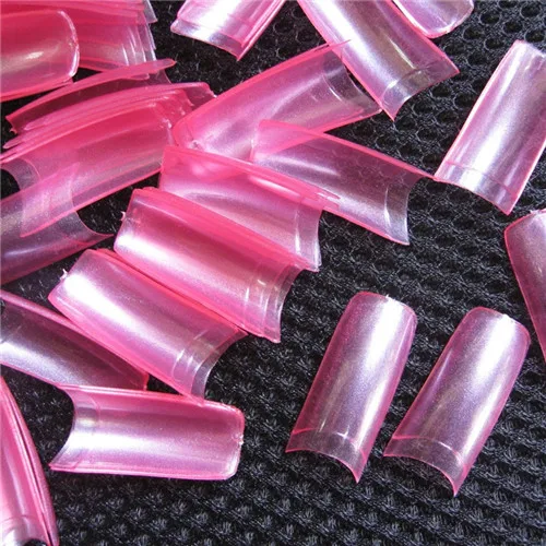 Pearl pink Новинка 500 шт Французский стиль ногтей типсы жемчужного цвета накладные акриловые ногти УФ гель для ногтей типсы инструменты - Цвет: Pearl pink