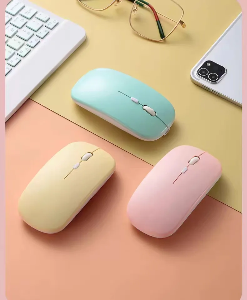 

Colorful Bluetooth Keyboard And Mouse Set Wireless Keyboard Mouse Combo Rechargeable Keyboards For ipad Laptop Computer