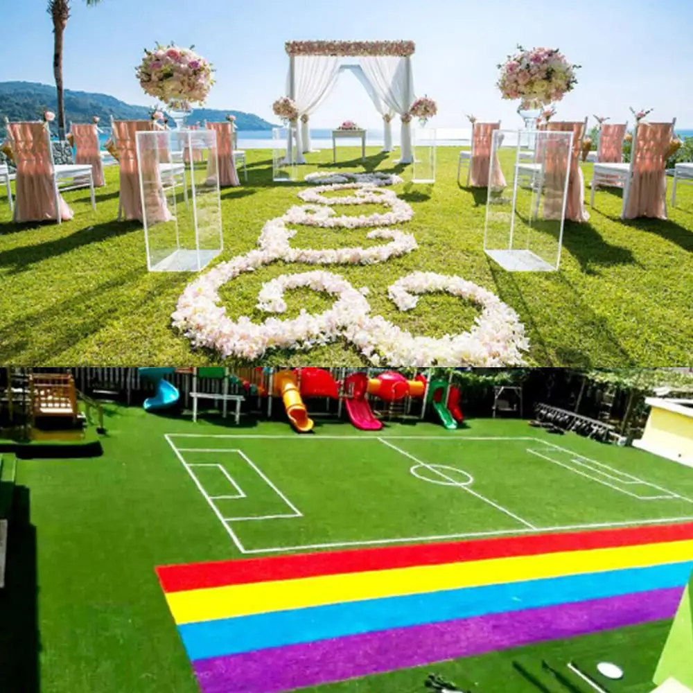 Самоклеящаяся зеленая лента для сада искусственный газон трава соединение