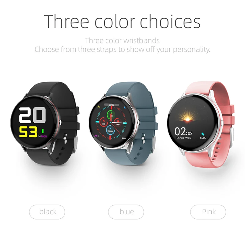 

2020 New Full Touch Screen Smart Watch Women Multifunctional Sport Heart Rate Blood Pressure IP68 Waterproof Smartwatch