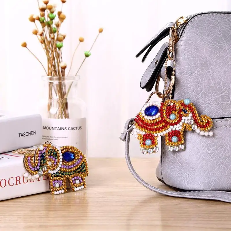 5 шт. Сделай Сам слон полная дрель особой формы алмазная живопись брелок подарки