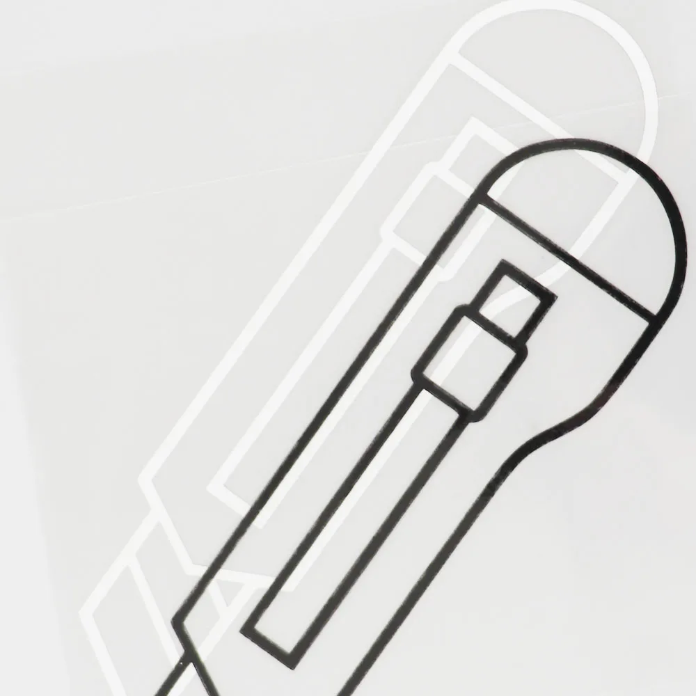 

YJZT 13.2CM13.7CM Household Tool Icon Car Sticker Vinyl Accessories Decal Black/Silver 13E-0073