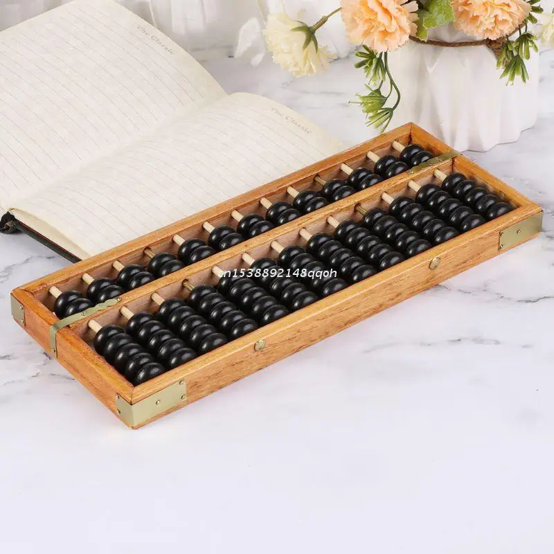 

Portable Chinese 13 Digits Column Abacus Arithmetic Soroban Calculating Counting Math Learning Tool for Children Dropship