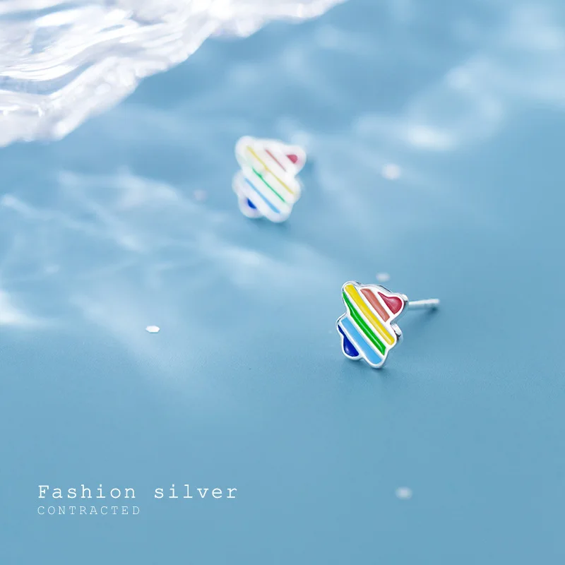 Женские серьги-гвоздики в Корейском стиле Jclowsexy простые маленькие пластиковые