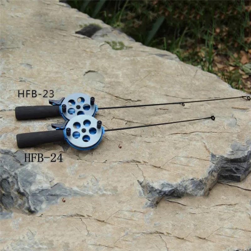 Зимняя легкая пластиковая мини-удочка для подледной рыбалки с катушкой