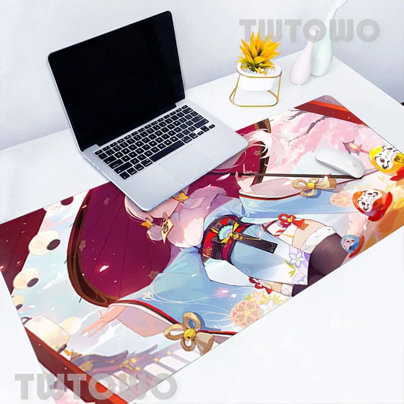 

Genshin Mouse Pad Gaming HD MousePads Mouse Pad Gamer Desk Mat Mouse Mat Anti-slip Natural Rubber Laptop Mice Pad Office