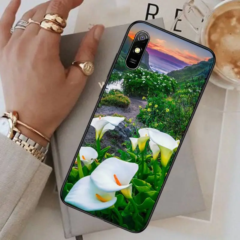 

Calla lily Phone Case For Xiaomi Redmi Note 4 4x 5 6 7 8 pro S2 PLUS 6A PRO