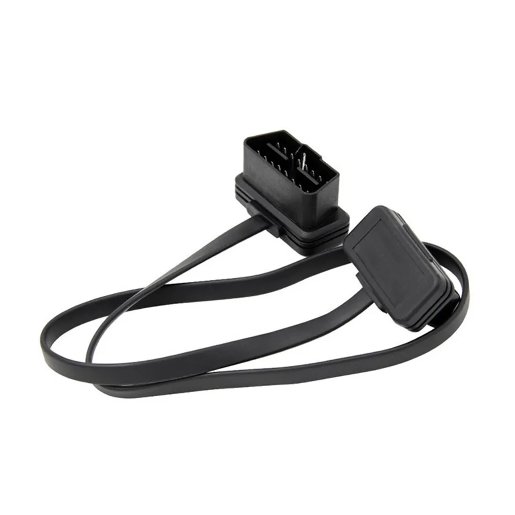 Новинка 16-контактный плоский кабель OBD2 штекер-гнездо фотокабель 2 фута