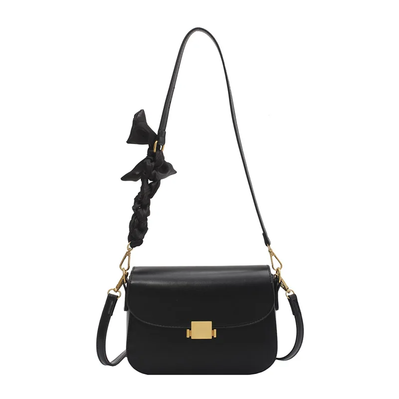 

Solid Color Leather Crossbody Bags For Women 2021 Fashion Travel Simple Shoulder Messenger Bag Luxury Ladies Purses and Handbags