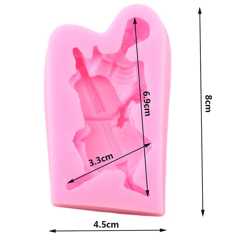Силиконовые формы для виолончели форма мыла и помадки ручной работы инструменты