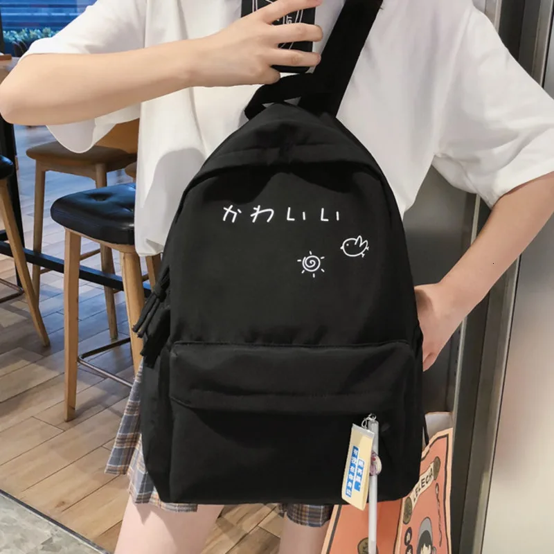 

Female Cute School Bags For Teenage Girls 2020 Nylon Travel Backpack Women Mochilas Sac A Dos Ladie Laptop Rucksack Men Bag Pack