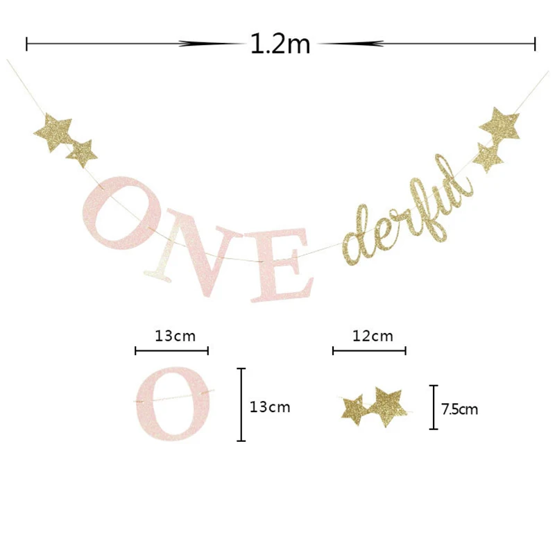 Мерцающая маленькая звезда блестящий баннер Детская гирлянда для душа реквизит