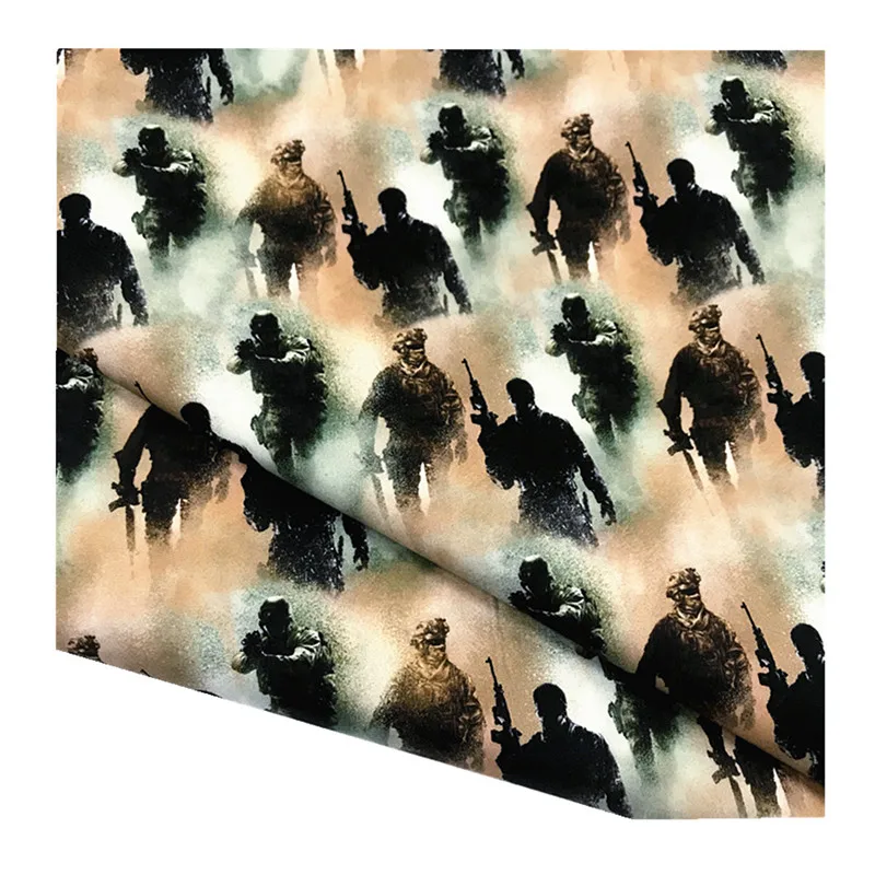 

Newest Army Printed Fabric Sale By Half Meter Pure Original Cotton Prints For Boy Bedsheet Kids Hat And Garment Diy Sewing