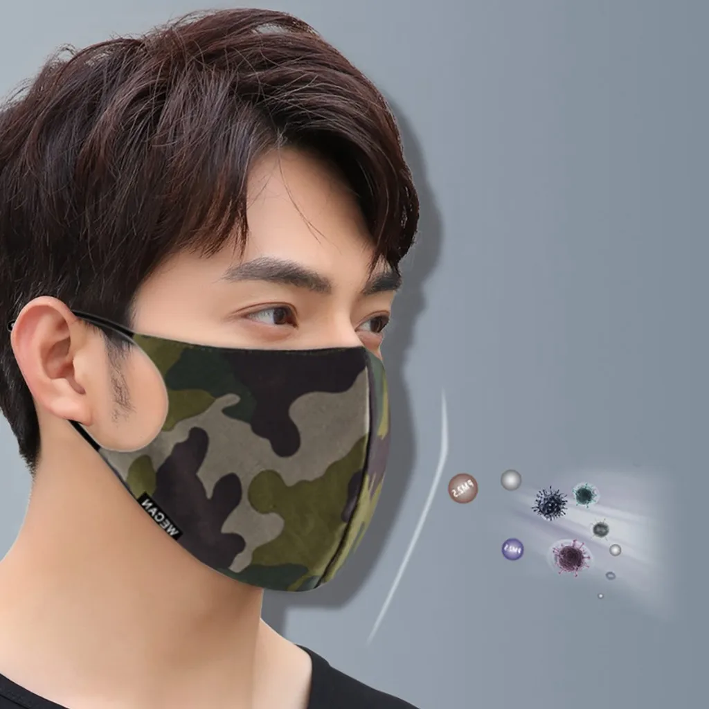 

Masque Reutilisable Mask New Pm2.5 Outdoor Mouth Mask Washable Reuse Face Mask Printing Protection Masque Protection Lavable