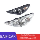 Головные фары Baificar 2009-2013 гг., леваяправая фара в сборе, для Peugeot 207