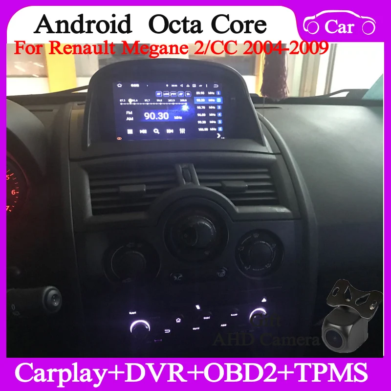 

4+64G Android12 Car radio for Renault Megane 2 2004-2009 gps navi car multimedia audio stereo headunit wifi carplay DSP