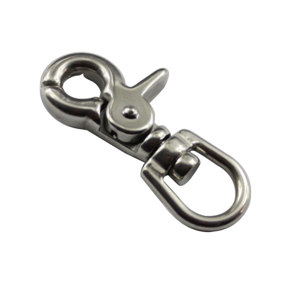 

316 Stainless Steel Bag Buckle Key Ring Lobster Clasps Swivel Trigger Clips Snap Buckles Hooks for Bags Connection Accessories