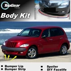 Дефлектор губ бампера для Chrysler PT Cruiser, передняя юбка спойлера ДЛЯ TopGea Friends для настройкикомплекта телаполосы