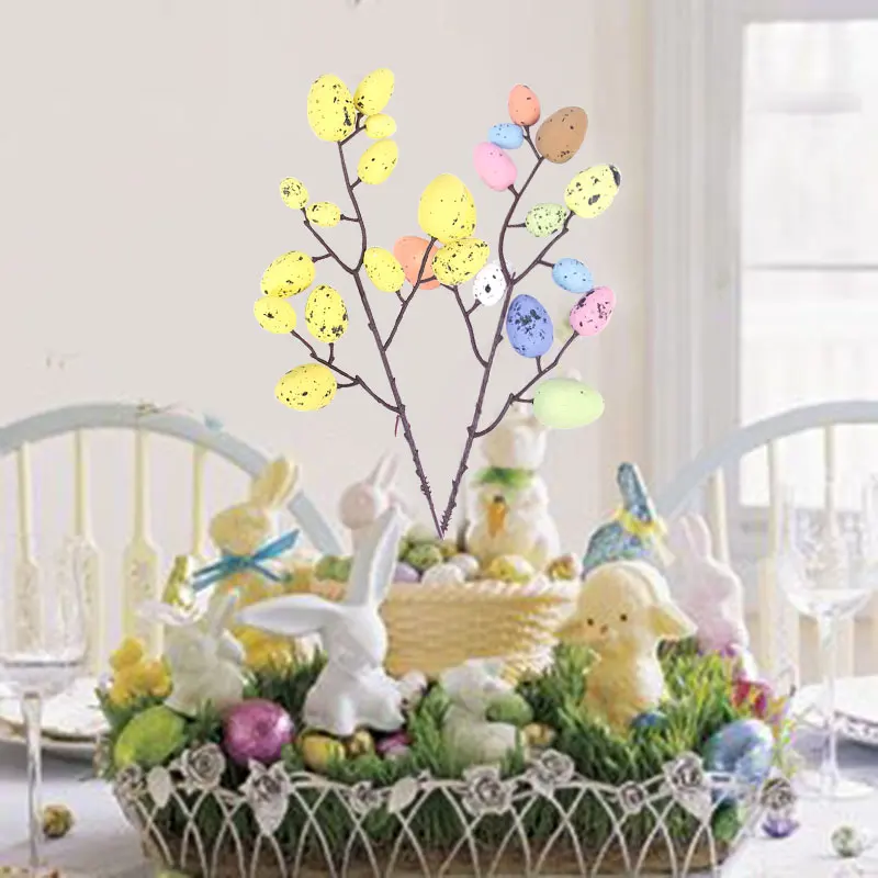 

Creative Easter Egg Tree Painting Eggs Branch Kids Favors Gifts Easter Decoration For Home Easter Party Festival Supplies