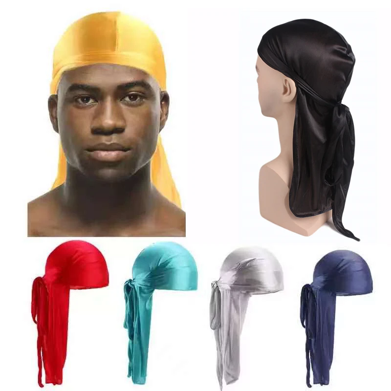 

2021 Durag man Fashion Hot Sales Unisex Men Women Breathable Bandana Hat Turban Doo Durag for men Cap US