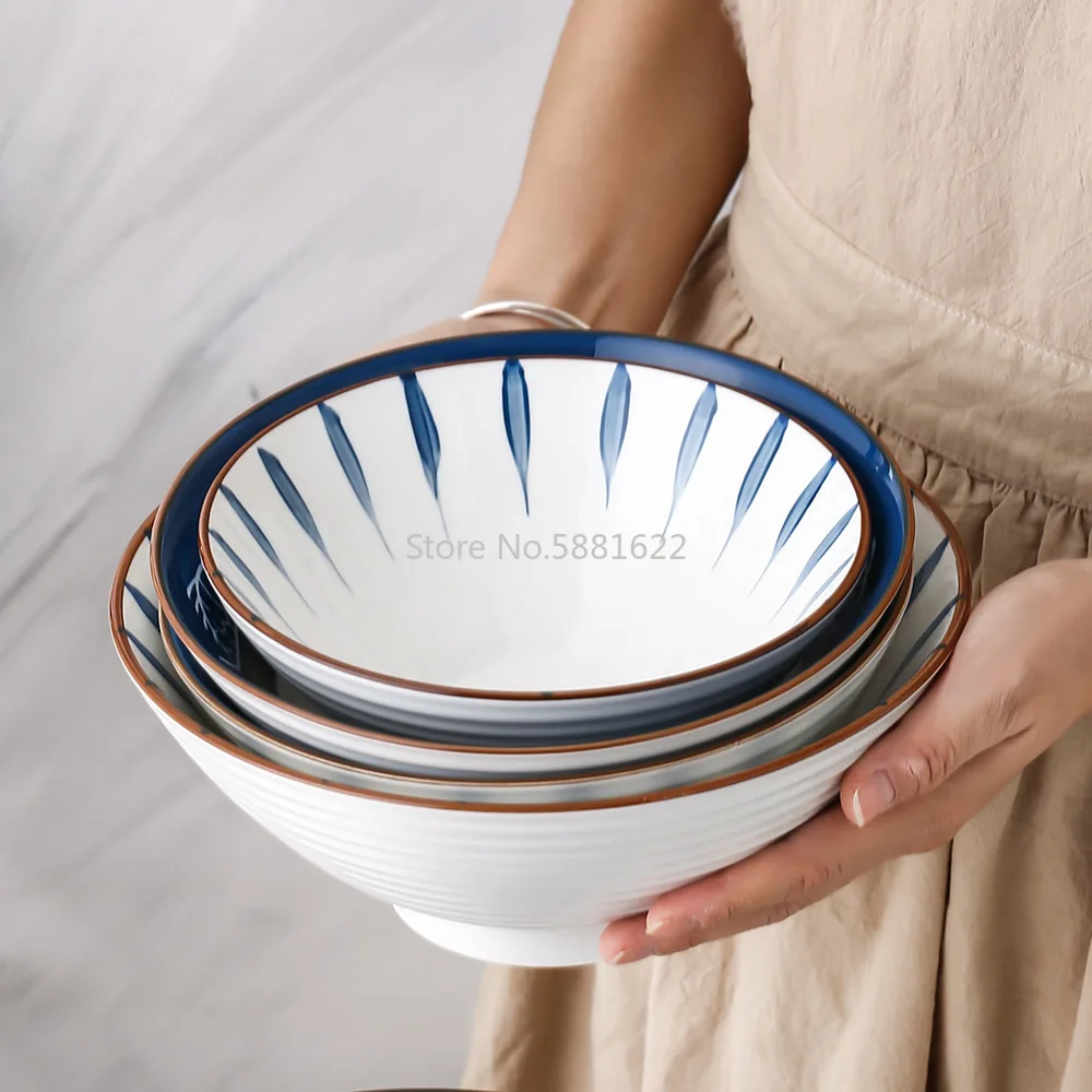 

Японский стиль Ramen чаша керамическая чаша Бытовая ГОВЯЖЬЯ лапша быстрого приготовления лапша Ramen Ретро фруктовый салатник