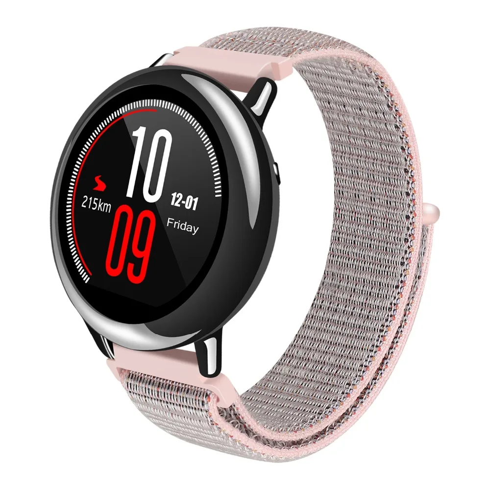 22 мм нейлоновый тканый ремешок для Xiaomi Amazfit Pace ремешок для часов Huami Amazfit PACE stratos 2/2s смарт-часы браслет