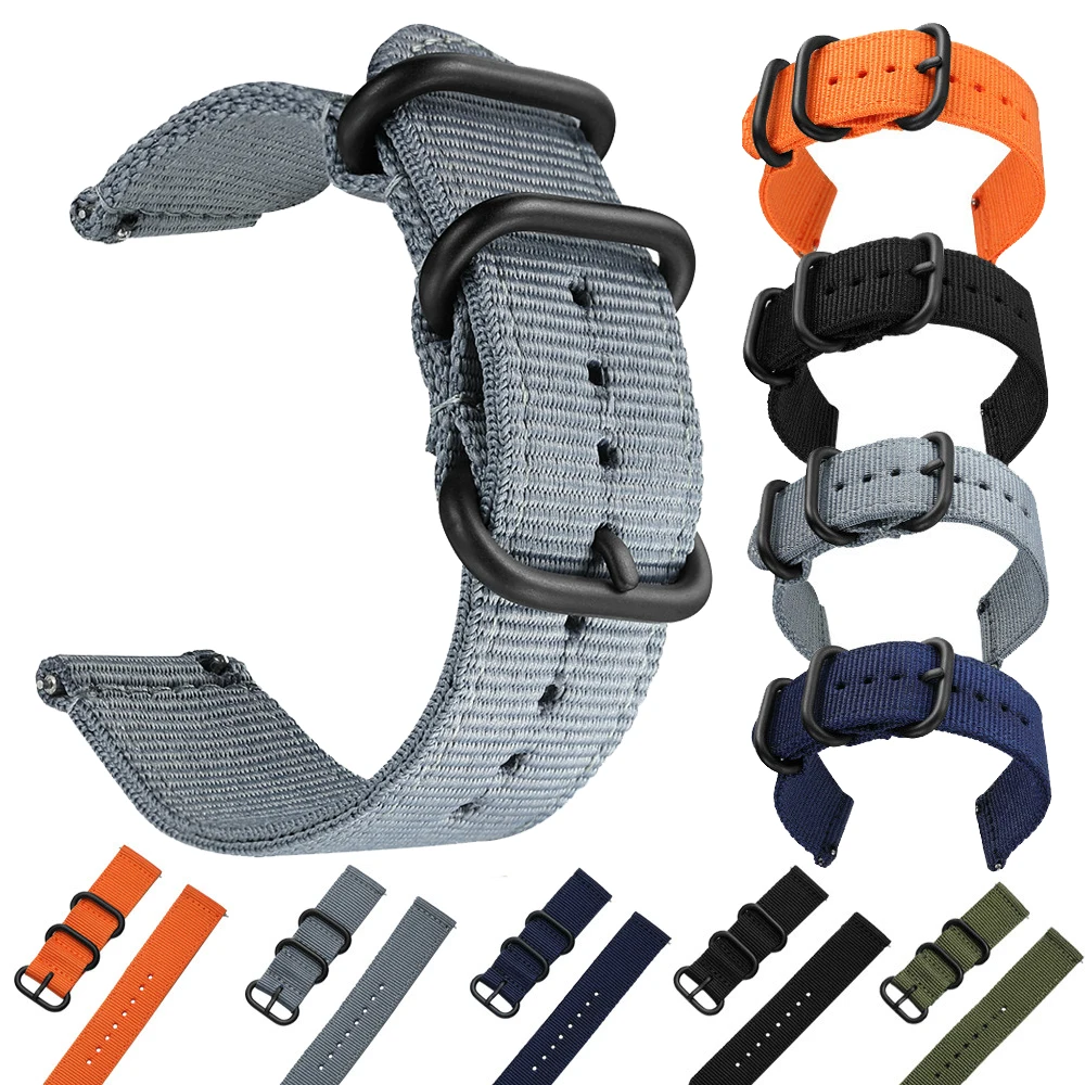 

Ремешок тканый нейлоновый для Samsung Gear S2, спортивный сменный классический браслет для Samsung Galaxy watch Active 2, 20 мм