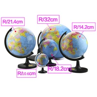 1pcs 14 2cm globe world earth desktop chinese and english geography globe hd teaching version super clear educational supplies