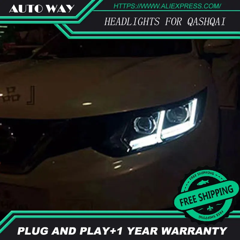 Стайлинг автомобиля светодиодные HID Rio светодиодный QASHQAI фары передняя фара чехол