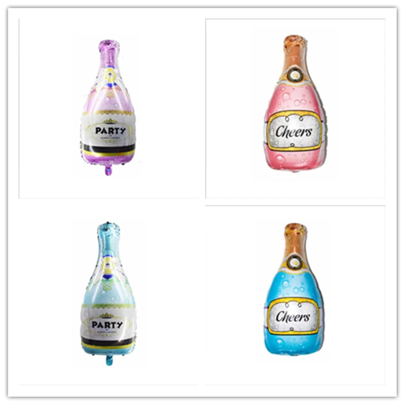 

2PCS Large Champagne Whiskey Bottle Glass Aluminum Balloon Birthday Party Wedding Valentine's Day Bar KTV Decoration