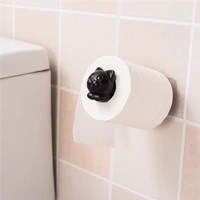 100pcs cat shape bathroom adjustable storage rack moisture proof towel accessories shelf toilet paper holder wall mounted